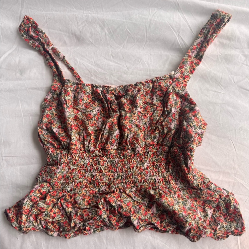 Floral Smocked Women's Top